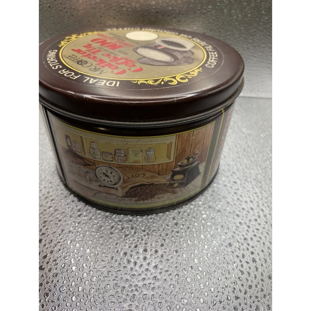 MINT Mr. Coffee Collector Tin Limited Edition Round Brown Advertising